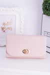 Pink Women's Clutch Bag Gold Plated Hardware