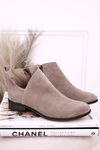 Women's Boots With A Cut Suede Cappuccino Clarence