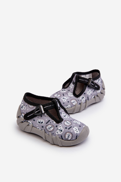 Comfortable Children's Slippers BEFADO 110N488 Grey