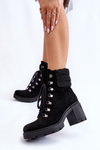 Women's Suede High Heel Boots Black Avely