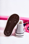 Children's High Sneakers Silver Catrina