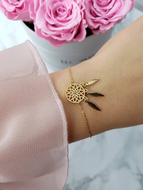 Women's Dreamcatcher Chain Bracelet Gold Melody