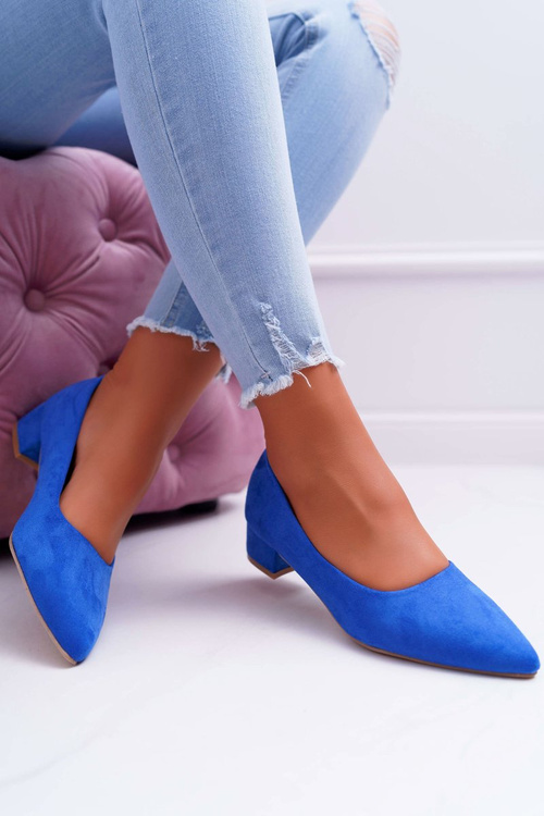 Classic Suede pumps Blue Rheya