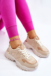 Classic Sport Platform Shoes Beige Bowie