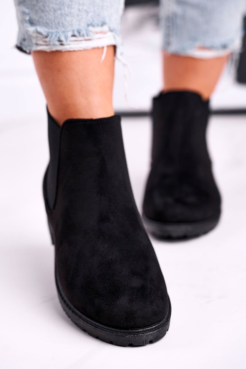 Women's jodhpur boots black Shaggy