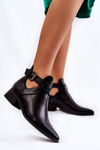 Women's Ankle Boots With Cut-outs Black Mandy