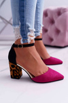 Women's Leopard Stiletto pumps Fuchsia Ferri