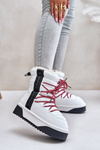 Women's snow boots with thick vegan sole D.Franklin DFSH371007 White