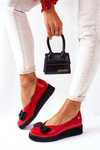 Leather Platform Ballerinas Maciejka 05062-08 Red
