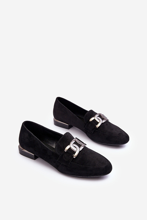 Women's Moccasins with Embellishment Black Camilena