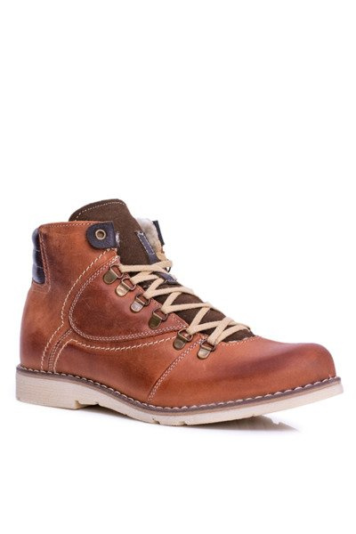 Men's Leather Boots Warmed Brown Komodo 733