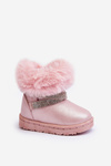 Kids' Snow Boots with Rhinestones Pink Hollee
