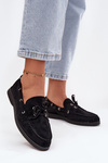 Women's Suede Loafers Big Star RR274948 Black