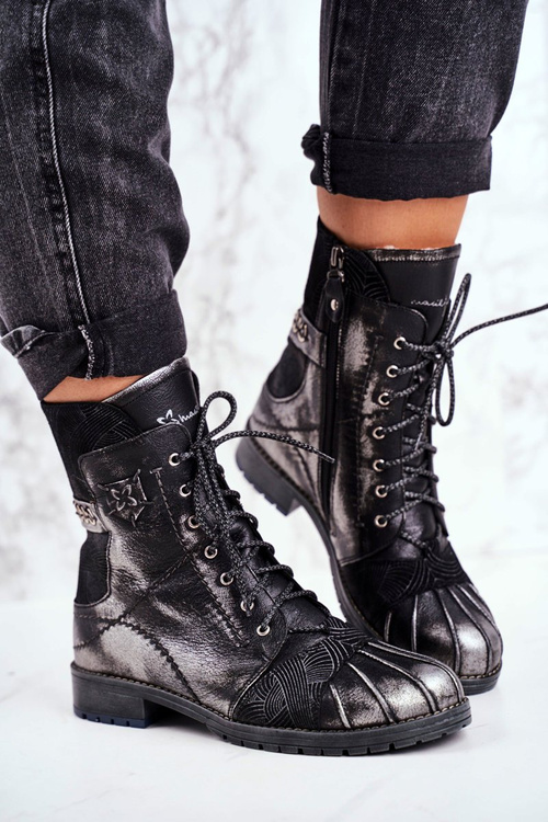 Women’s Boots Maciejka Warm Leather Black 03961-01