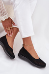 Ladies Mesh Ballerinas In Sporty Style Black Virella