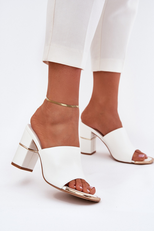 Elegant Ladies Heels White Raiza