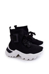 Children's Sport Shoes High Sock Black Nickie