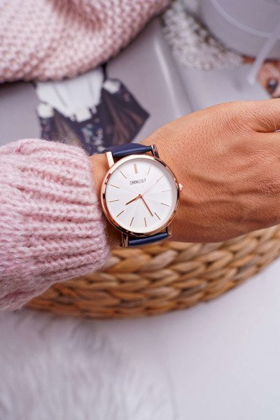 Damski Granatowy Zegarek Ernest Vega