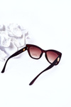 Women's Cat Eye Matt Sunglasses Brown Ombre