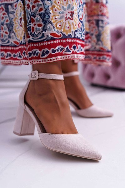 Women's Stiletto pumps Suede Beige Harye