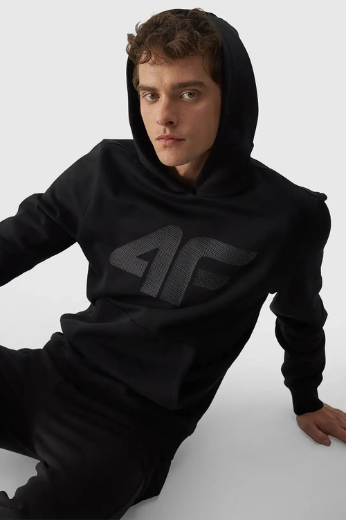 Men's Hoodie Pullover With Hood Black 4FWMM00TSWSM1464-20S