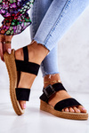 Women's Suede Sandals Big Star JJ276031 Black