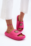 Light Women's Foam Slippers With Teddy Bear Fuchsia Lia