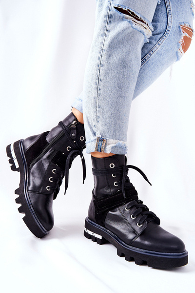 Ankle Boots Worker Maciejka Black 05219-01