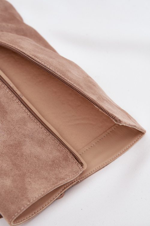 Women's Cowboy Boots With Fringes On A Heel Beige Tivara