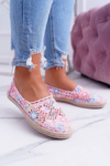Lekkie Różowe Espadryle Damskie Tenisówki Forga