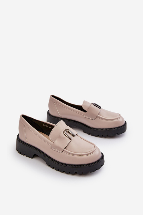 Girls' Loafers With Decoration Grey Elvilda