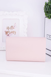 Elegant Pink Clutch Bag Gold Plated Fittings