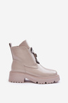 Women's Lacquered Boots with Light Ornament Gray SBarski MR870-53