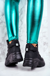 Sportowe Damskie Buty Czarne Granto