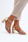 Women's Golden Wedge Sandals Pyrrette