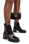 Women's Lacquered Boots D&A MR870-97 Black