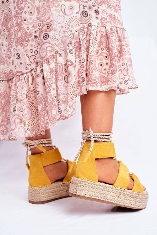 Women’s Espadrilles On Platform Yellow India