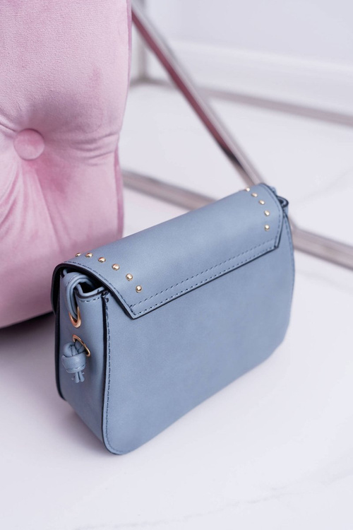 Women's Handbag Small Chest Golden Rivets Blue