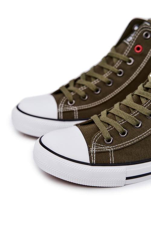 Men's High Sneakers Big Star JJ174387 Khaki