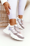 Women's Sneakers On A Chunky Sole White Power