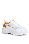 Sporty Women's Shoes Yellow White Memory
