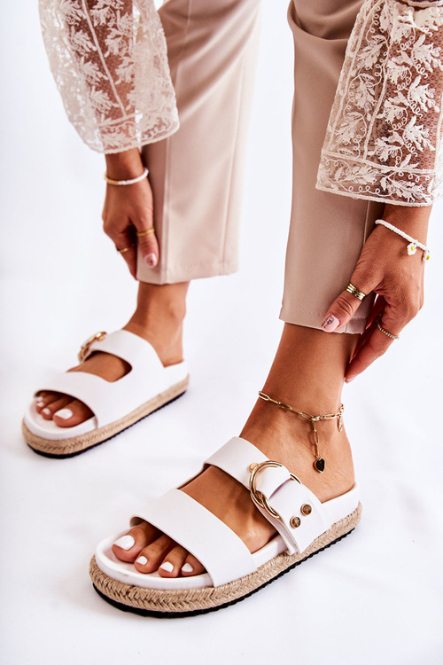 Fashionable Women's Slippers White Penelope