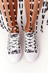 Women's Logged Sneakers Black-White Day Off