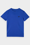 Boys Smooth Cotton T-shirt Blue 4F 4FJWMM00TTSHM1626-36S