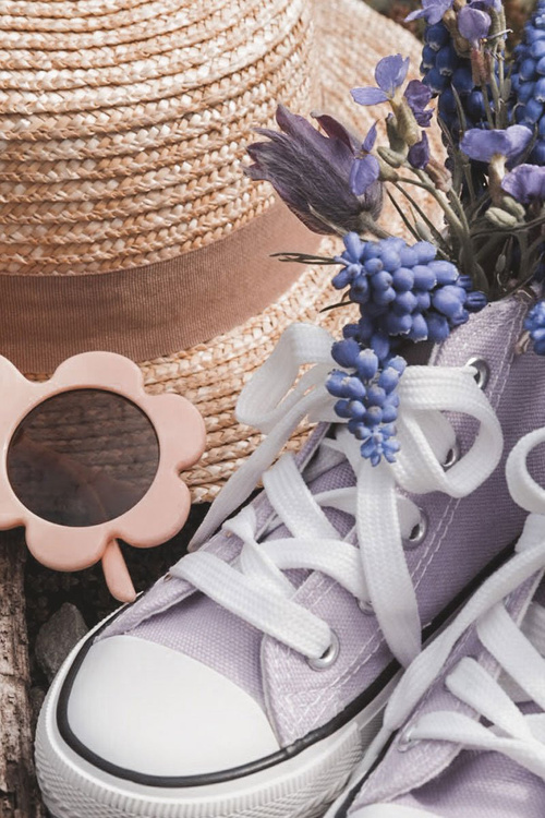 Children's High Sneakers Purple Filemon