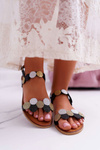 Women's Elegant Black Laura Messi Sandals 1948