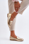 Women's Flat Heel Loafers Gold Sylvaine