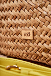 Braided Beach Bag NOBO XM0020-C002 Beige-yellow