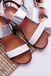 Women's Flat Sandals Sergio Leone SK014 White Agrina