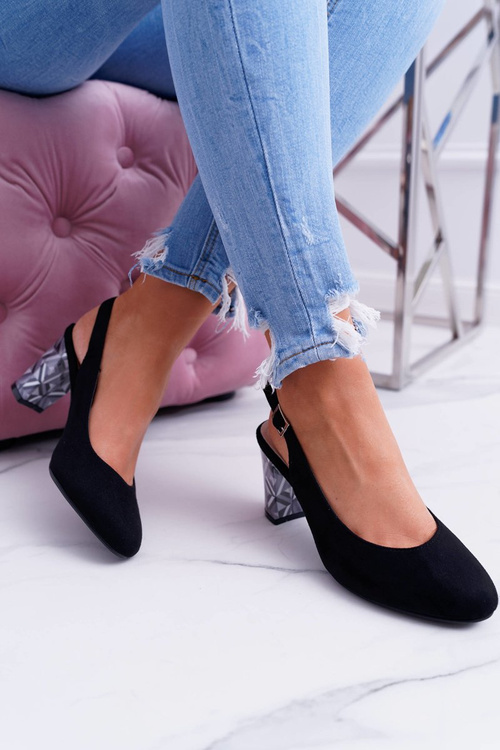 Sergio Leone Women's Galanter Stiletto pumps SK788 Black Lati